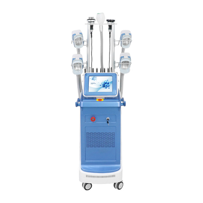 5MHz 360 Cryolipolysis Zayıflama Makinesi 4 Kulplu Çift Çene Kaldırma Makinesi