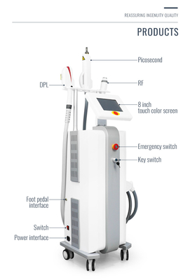 Dikey DPL Makinesi 10'4 İnç Büyük Ekran IPL Saç Çıkarıcı Yüz Pigmentasyonu DPL Picolaser