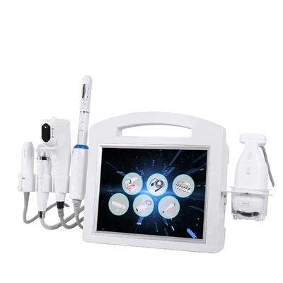 V-Max 4D Hifu Güzellik Makinesi Liposonik Vajinal Sıkıştırma Deri Terapisi Altın RF 6 In 1 Güzellik Cihazı