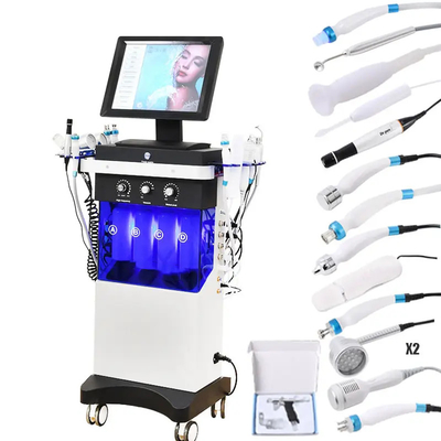 14 in 1 Hidrofacial dermabrasyon büyük kabarcık oksijen spreyi yüz LED cilt gençleştirme makinesi