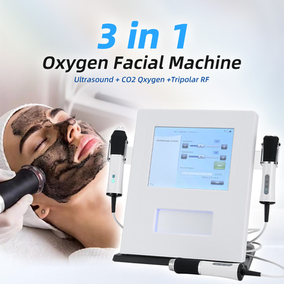 3 In 1 Oksijen Yüz Makinesi U Rf Co2 Bubble Oksijenasyon Cilt Sıkıştırma 3 In 1 Oksijen Jet Yüz Makinesi