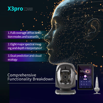 AI Magic 3D Mirror Yüz Tarayıcısı Analizör De Piel Akne Cilt Analizi Tam Yüz Tarayıcısı Test Cilt Analizörü Makinesi