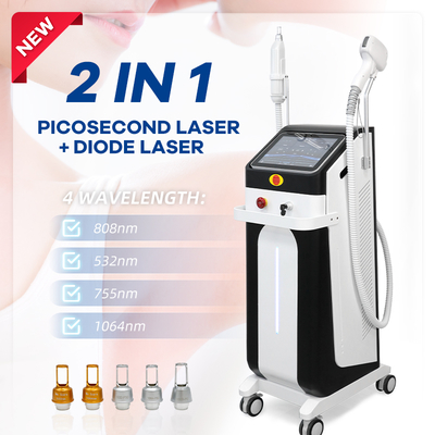 Salon için 808nm Diyot Pico Lazer Tüy Dövme Silme Makinesi RL-808P