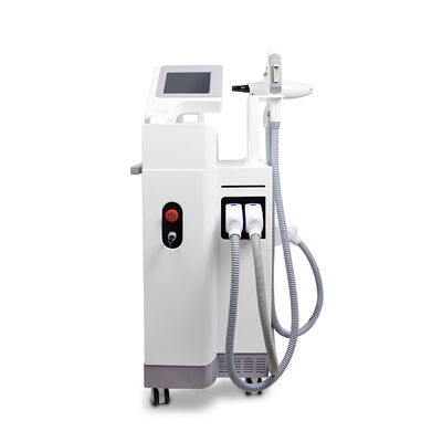 Üçü Bir Arada Çok Fonksiyonlu Lazer Güzellik Makinesi Dikey Üç Tutamak Lazer Epilasyon Ağrısız Güvenli Lazer Epilasyon Lazer Dövme Silme RF Makinesi