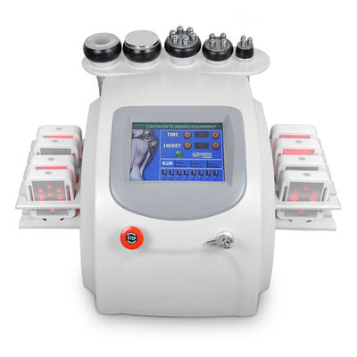 Çok Fonksiyonlu 6 In 1 Ultrasonik Kavitasyon RF Vakum Lazer Hedef Vücut Zayıflama Cilt Sıkılaştırma Makinesi Güzellik Salonu İçin