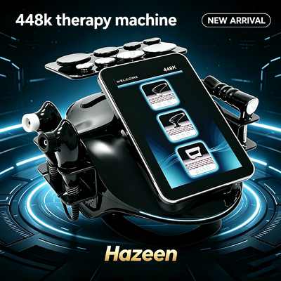 Hazeen 448K Diyatermi Tecar Cihazı CET RET RF 448Khz Fizyoterapi Rehabilitasyon Cilt Sıkılaştırma Güzellik Ekipmanı Klinik Salon İçin